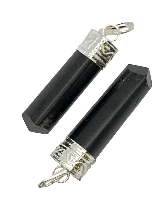 3-Side Cap Point Pendant - Black Tourmaline (2-Pack)