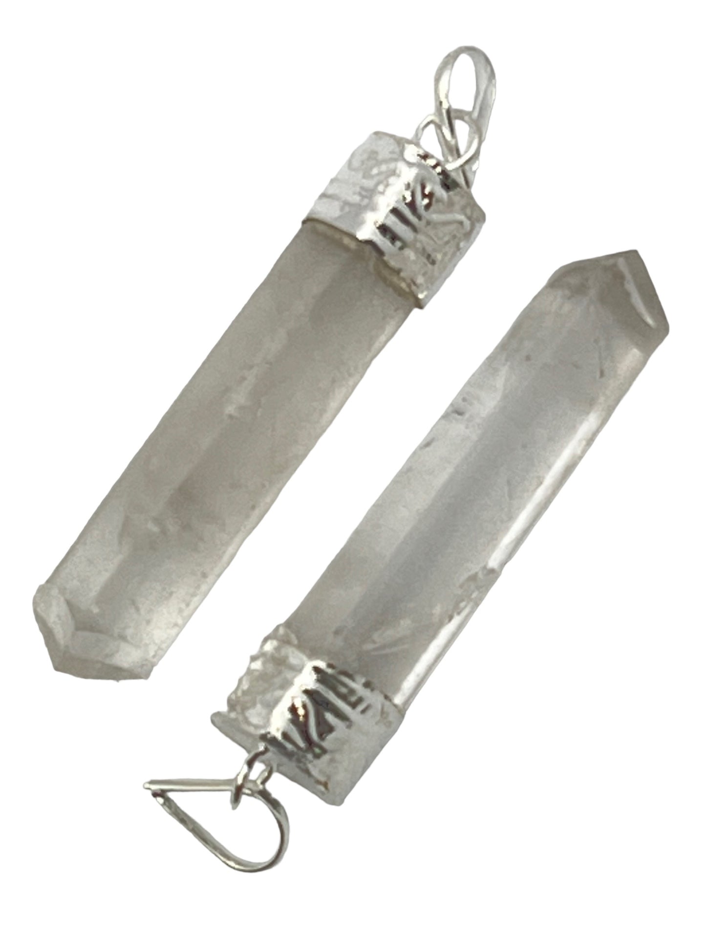 3-Side Cap Point Pendant - Crystal Quartz (2-Pack)