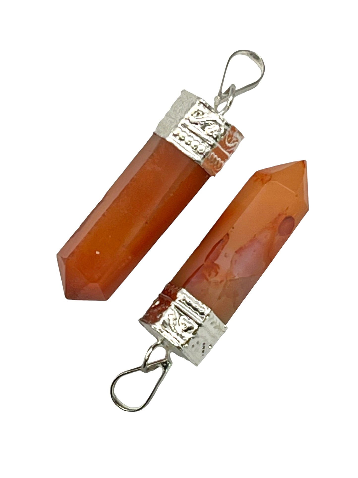 3-Side Cap Point Pendant - Red Carnelian (2-Pack)