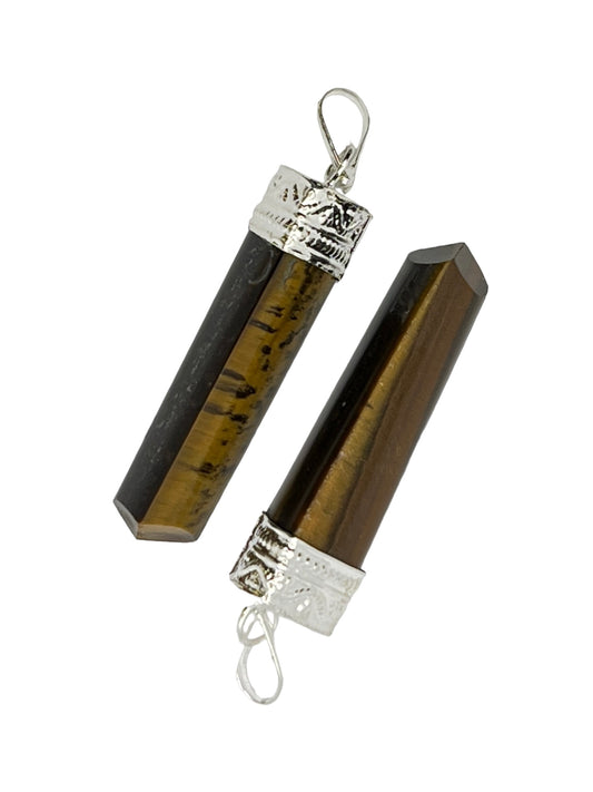 3-Side Cap Point Pendant - Tiger Eye (2-Pack)