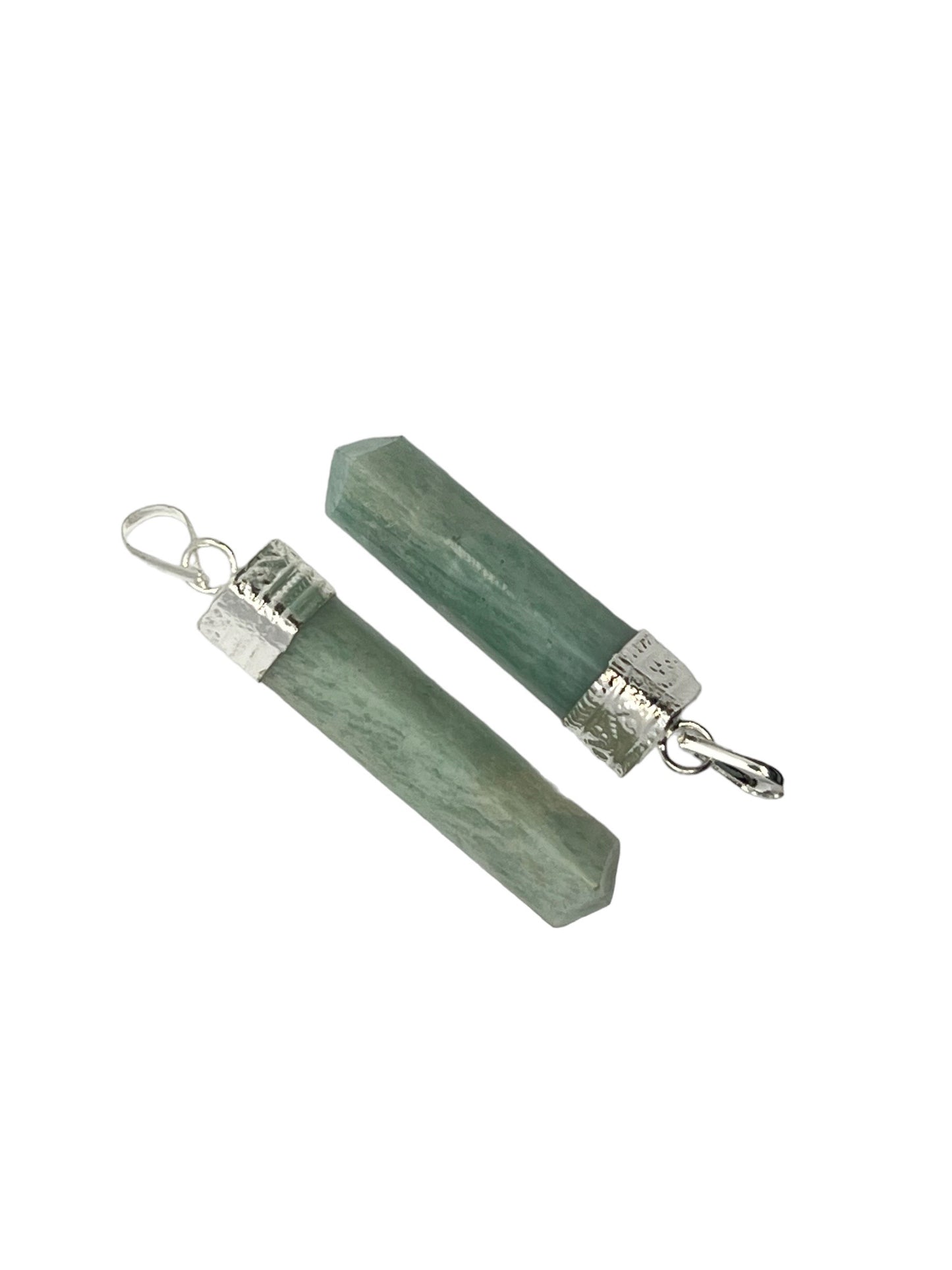 3-Side Cap Point Pendant - Amazonite (2-unit)