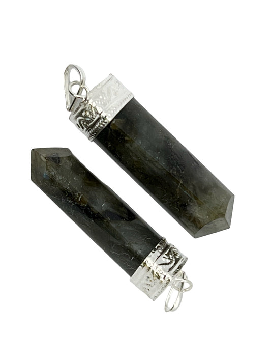 3-Side Cap Point Pendant - Labradorite (2-Pack)