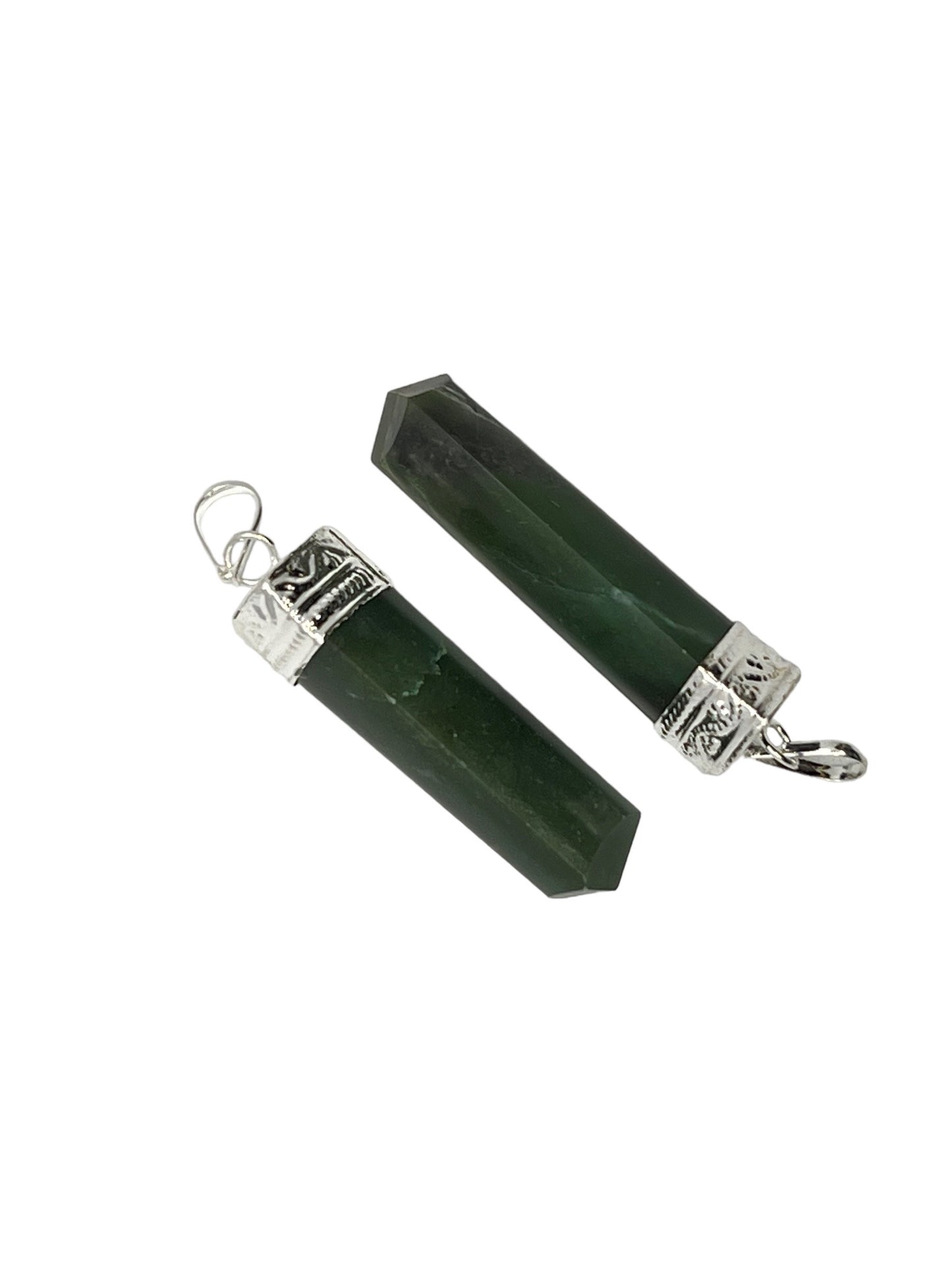 3-Side Cap Point Pendant - Green Aventurine (2-Pack)