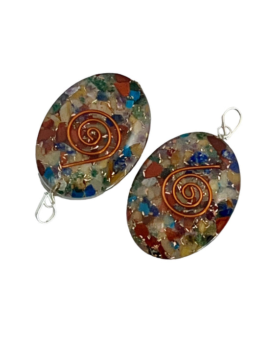 7 Chakra Reiki Symbol Orgone Pendant (2-Pack)