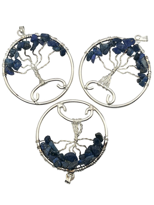 Tree Of Life Pendant - Lapis Lazuli (12-Pack)