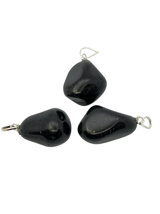 Tumble Stone Pendant - Black Tourmaline (12-Pack)