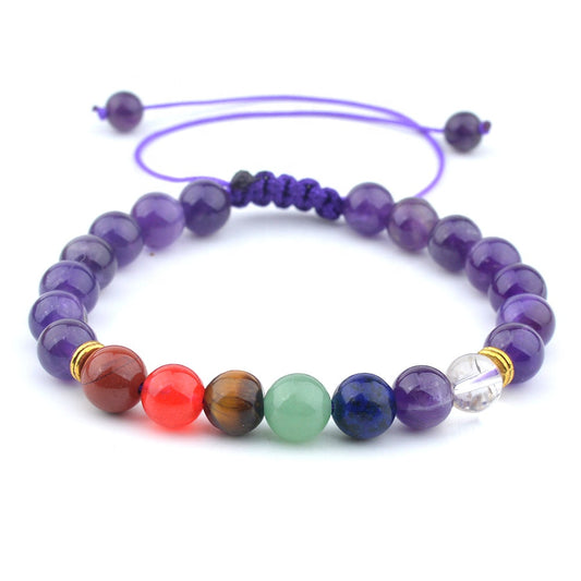 Amethyst Chakra Bracelet - 8mm