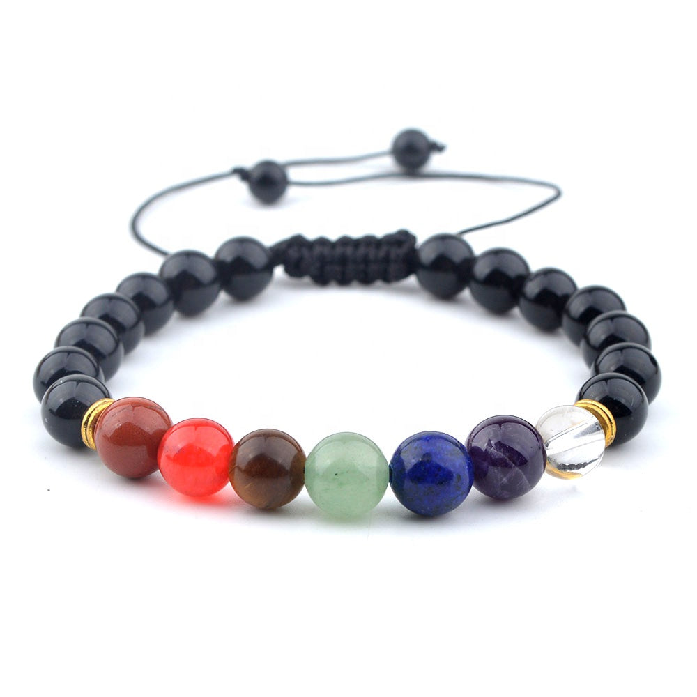 Black Onyx Chakra Bracelet - 8mm