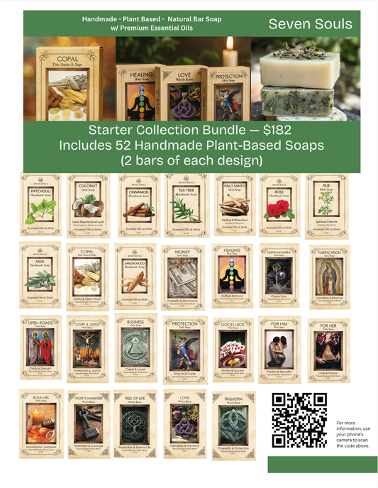 Seven Souls Handmade Soap Wholesale Starter Collection (52 Soaps) FREE Shipping