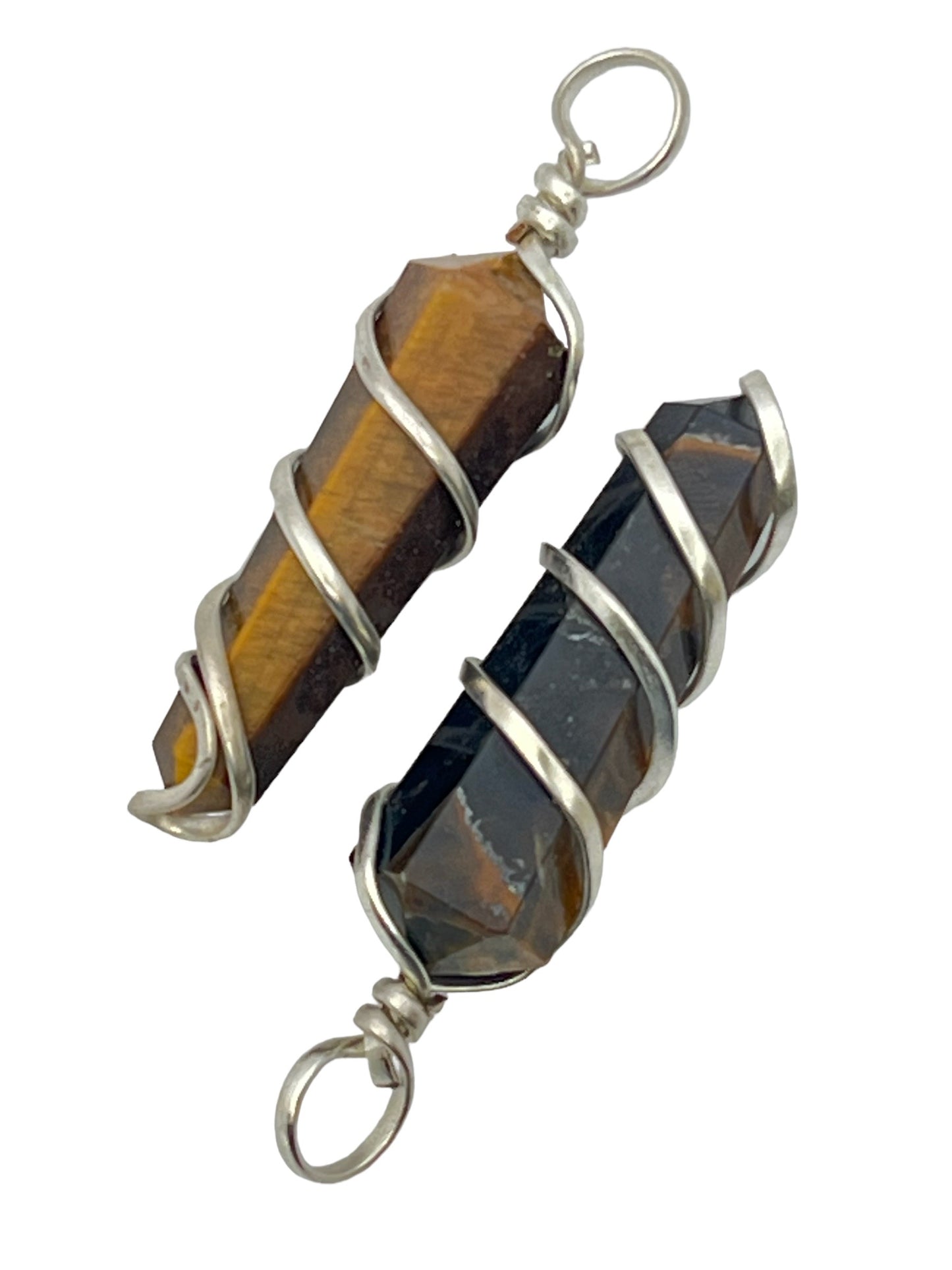 Wire Wrapped Pendant - Tiger Eye (12-Pack)